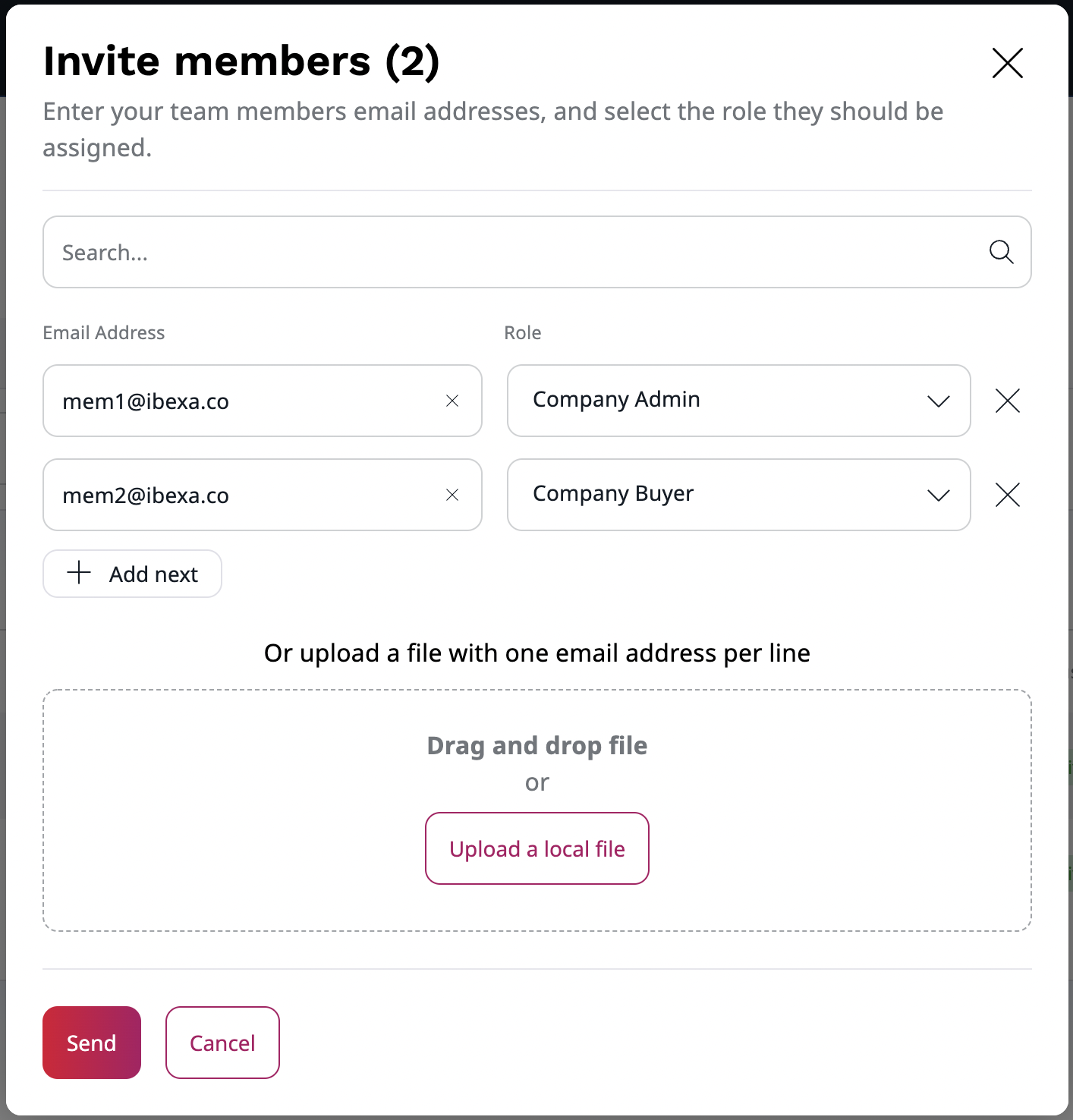 Invite members