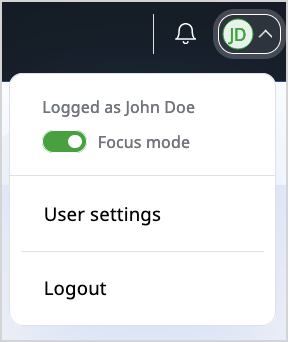 Focus mode switch