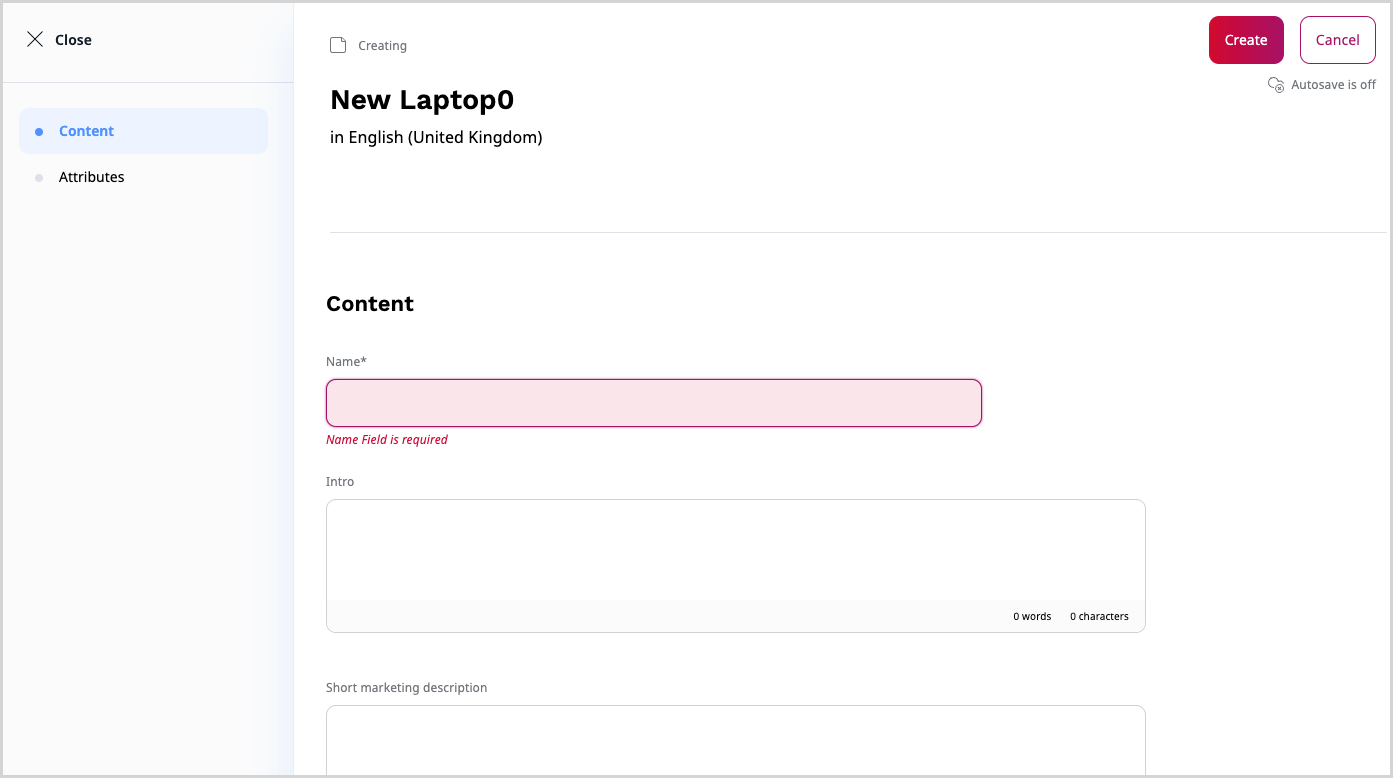 Editing product information