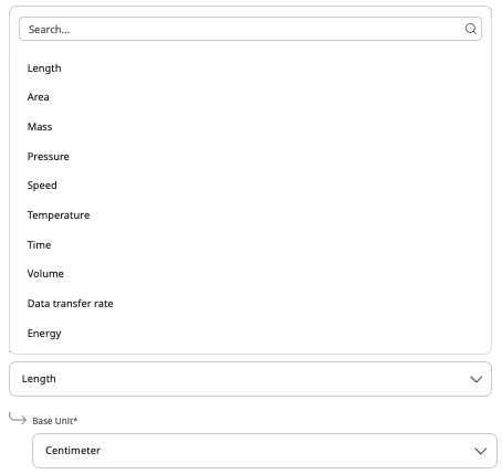 Measurement types