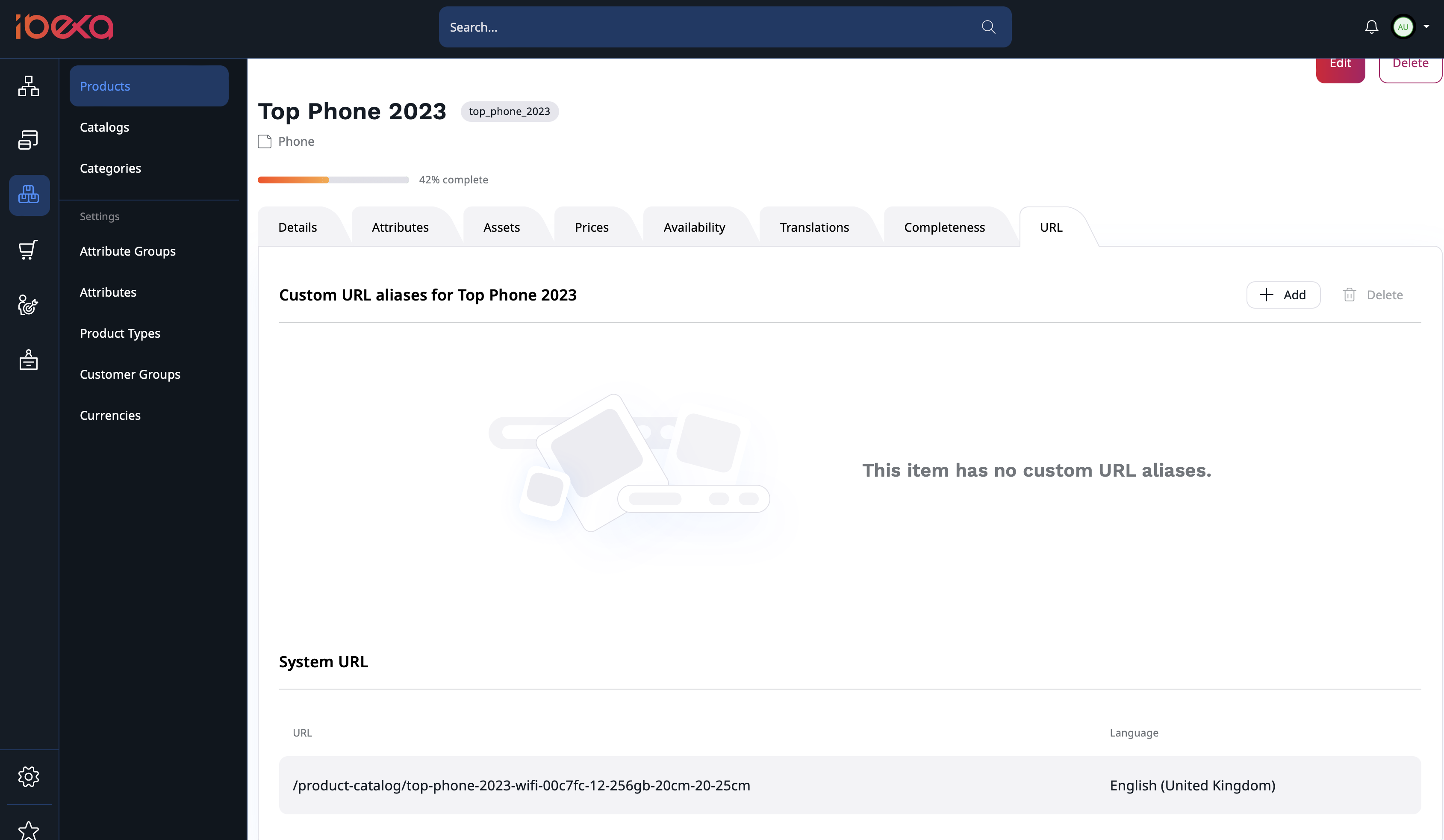 URL tab