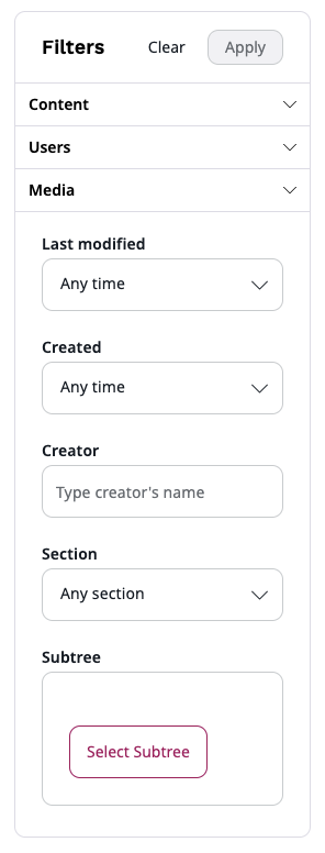 Filtered Search
